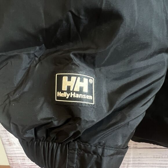 Helly Hansen Storm Jacket Mens L Black Hooded Vintage Y2K Windbreaker Waterproof - Picture 11 of 15